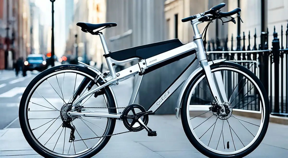 bicicleta dobrável de alumínio